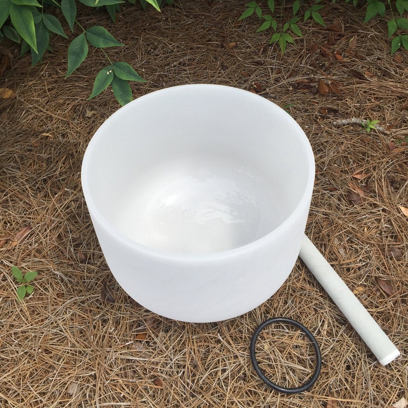 432Hz 12 Inch F Note Heart Chakra Crystal Singing Bowl Etsy