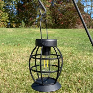 Solar Lantern Outdoor Lights, Waterproof Solar Outdoor Lights with Clear Glass, LED Hanging Solar Lights for Backyard, Garden and pathway