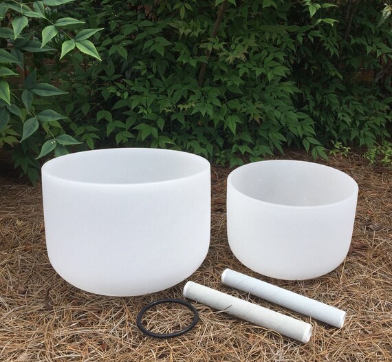 10 12 Crystal Singing Bowls Set Chakra Etsy