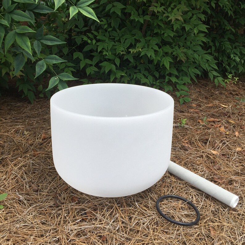 432Hz 12 Inch B Note Crown Chakra Crystal Singing Bowl Etsy