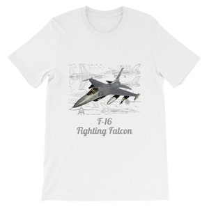 F-16 Falcon Blueprint II T-Shirt