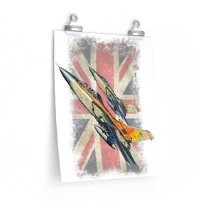 Panavia Tornado & Union Jack Matte vertical posters