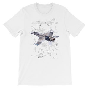 F-18 Aggressor Blueprint II T-Shirt