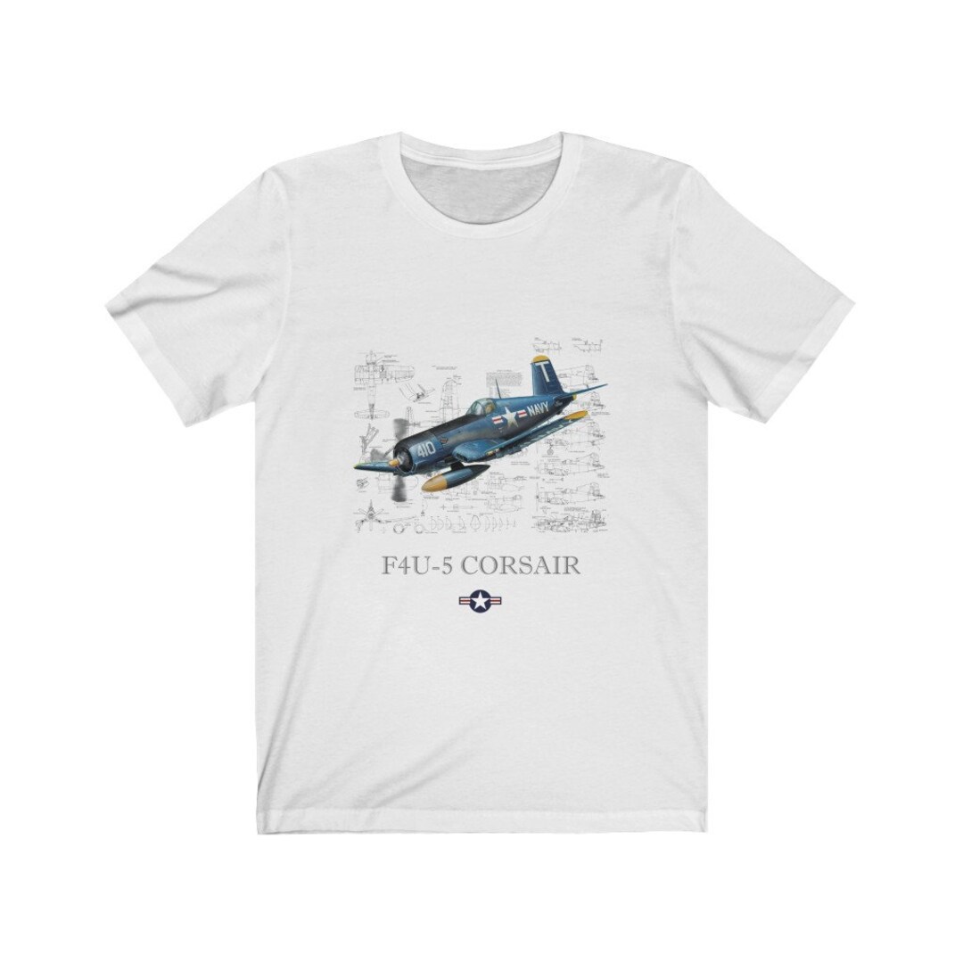 Camiseta Vought F4U-5 Blueprint - Etsy México