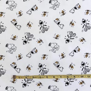Peanuts Snoopy and Woodstock Friends - 100% Cotton Fabric by Springs Creative - Yard, 1/2 Yard, Fat Quarter - FREE SHIPPING