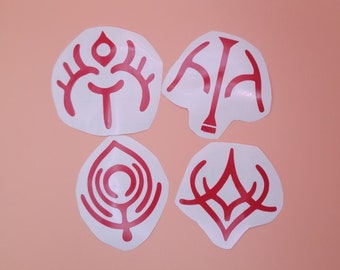 Three Houses Crest Decals - Vinyl Decals - UV Proof - Waterproof
