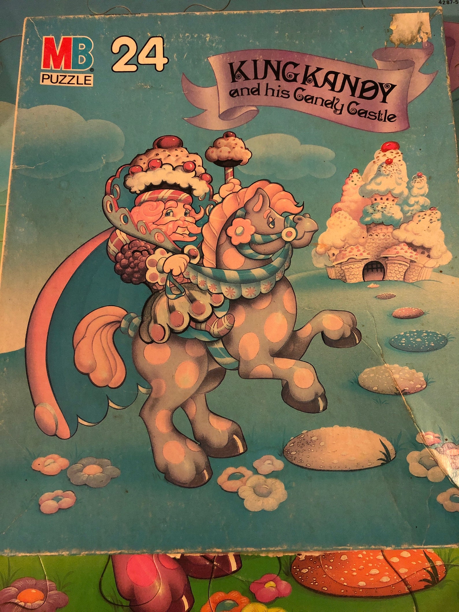 1984 Candy Land, King Kandy and His Candy Castle Puzzle, Complete Etsy