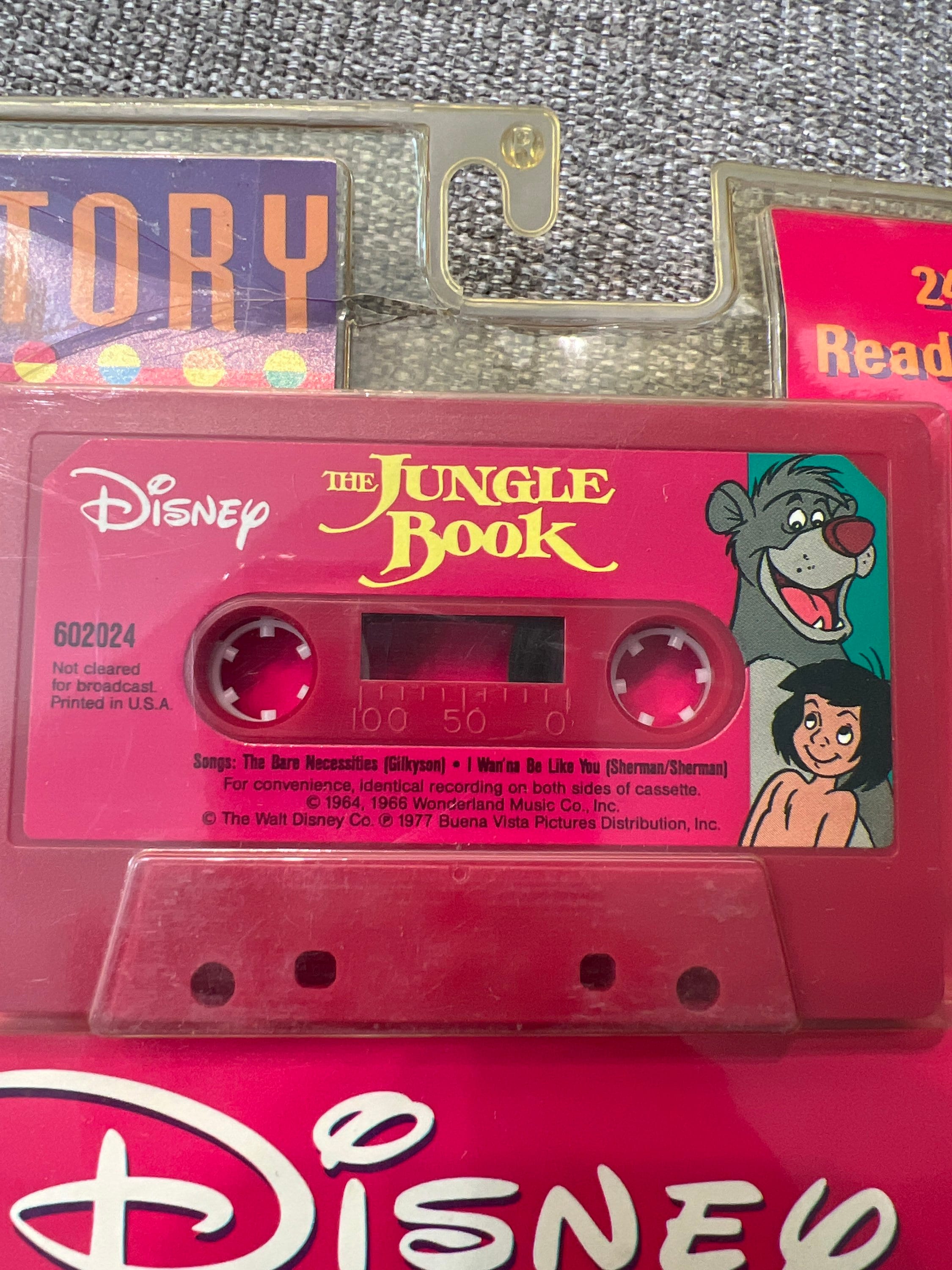 Disney the jungle book read along book n tape new old stock etsy