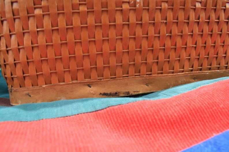 Vintage Red Man Picnic Basket Etsy