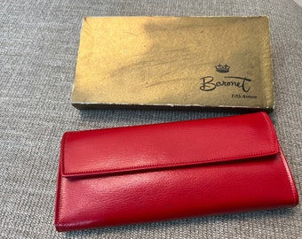 Vintage Baronet Fifth Avenue Red Handbag/Wallet