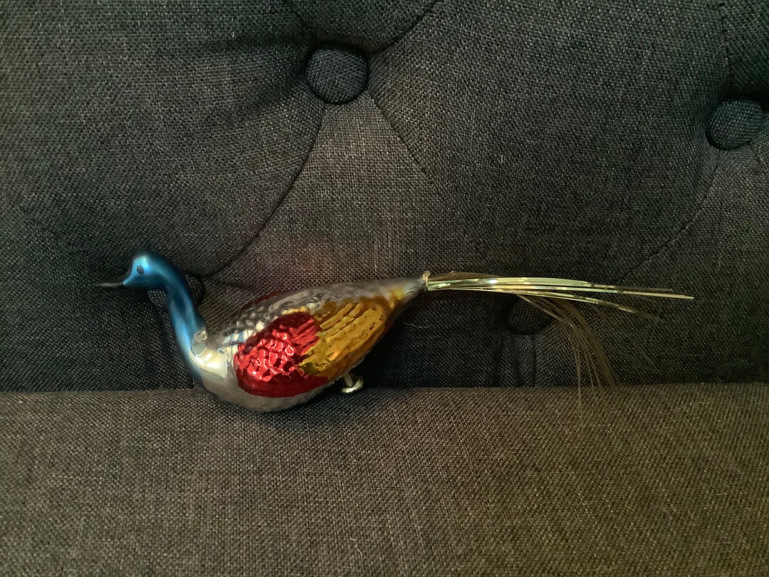 Vintage Clip on Peacock Ornament, Made in West Germany Etsy