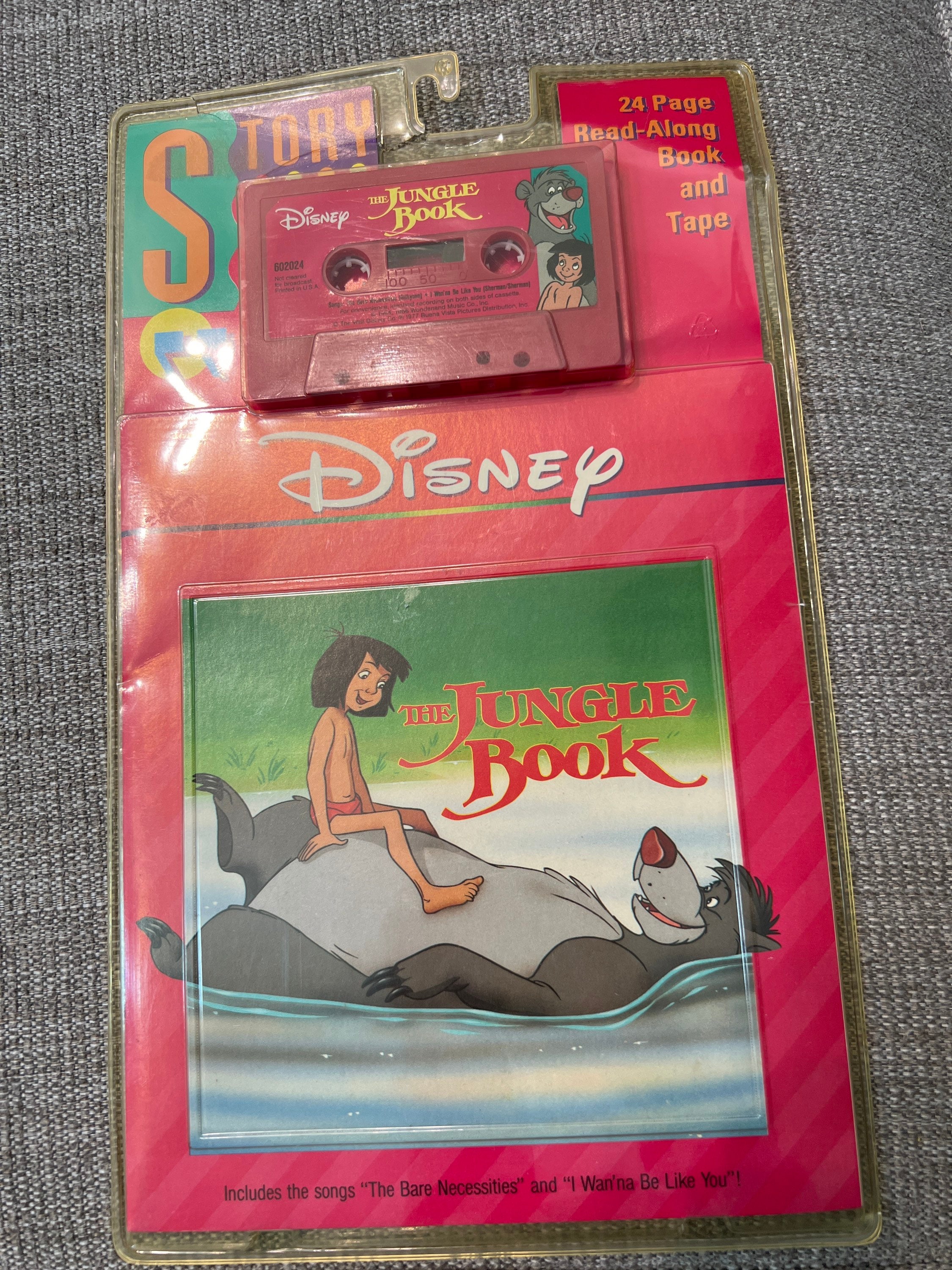 Disney the jungle book read along book n tape new old stock etsy