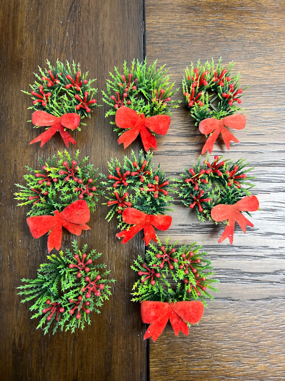 1950s 1 Faux Candle Ring With Red Bow Etsy