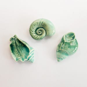 Teal Turquoise Blue Shells Ceramic Mosaic Tiles Backsplash Mural