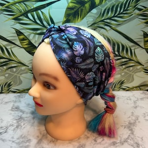 Tropical Leaves Faux-Knot Headband