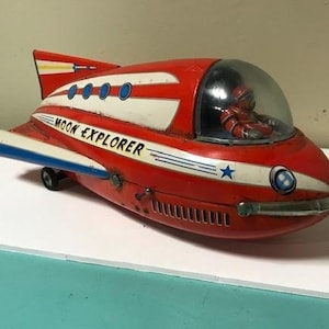 Moon Explorer by Masudaya. Vintage Tin Toy.