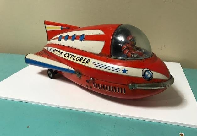 Moon Explorer by Masudaya. Vintage Tin Toy. - Etsy