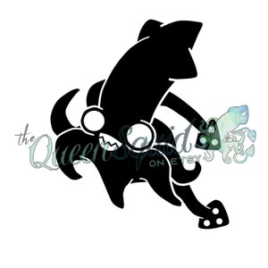 Flying Squid Motorcycle Vinyl Decal