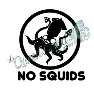 No Squids Motorcycle Vinyl Decal
