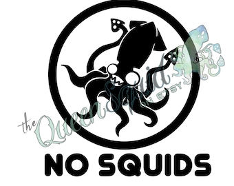 No Squids Motorcycle Vinyl Decal