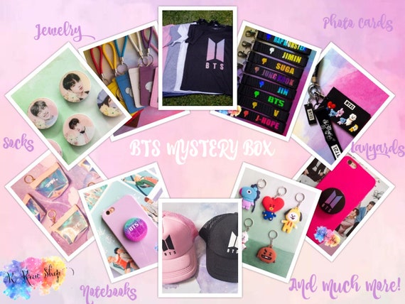 Bts Mystery Box Medium Bts Merc H Kpop Merchandise Etsy
