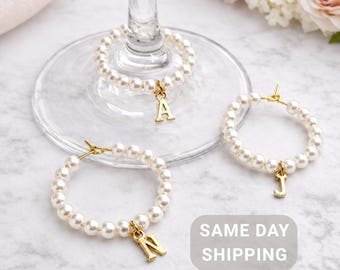 Custom Gold Wine Glass Charms Wedding Favors Bachelorette Party Favors Bridal Shower Favors Drink Marker Girls Trip Gifts Bachelorette Gifts