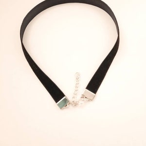 Collar Choker For Women, Black Velvet Choker Necklace, Thin Black Velvet Choker, Dainty Black Choker image 8