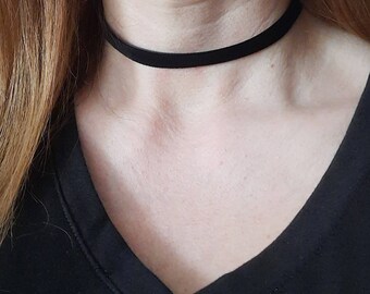 Black Velvet Choker, Velvet black choker, 12, 14, 16 Inch Choker, Black velvet choker necklace, Velvet choker, Choker collar