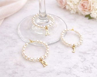 Custom Gold Wine Glass Charms Wedding Favors Bachelorette Party Favors Bridal Shower Favors Drink Marker Girls Trip Gifts Bachelorette Gifts