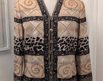 Blazer de seda vintage de stock muerto