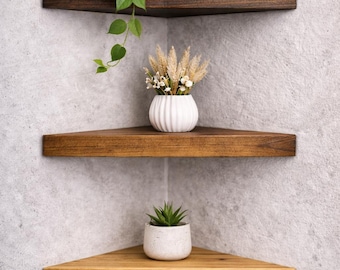 Solid Wood Corner Shelves