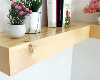 Rustic Corner Floating Shelf: Reclaimed Wood, Custom Sizes
