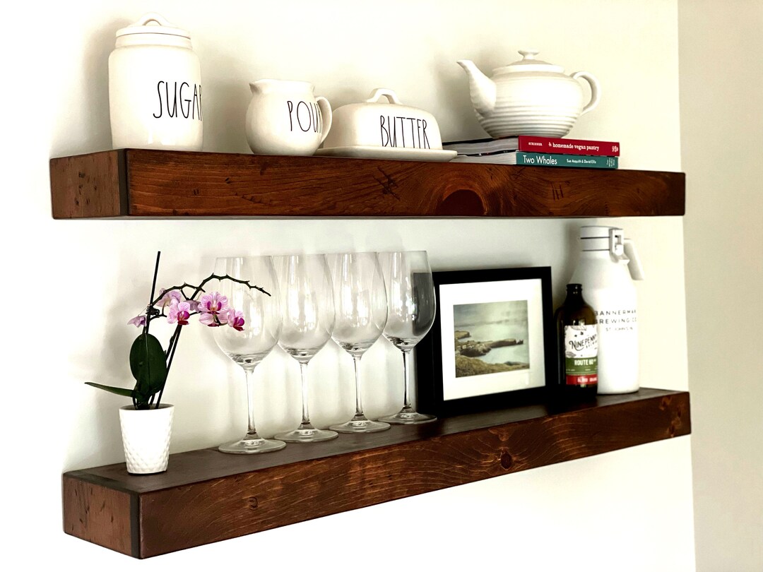 Custom Size Shelves Floating Shelf Premium Quality Handmade Rustic Shelves ALL Installation