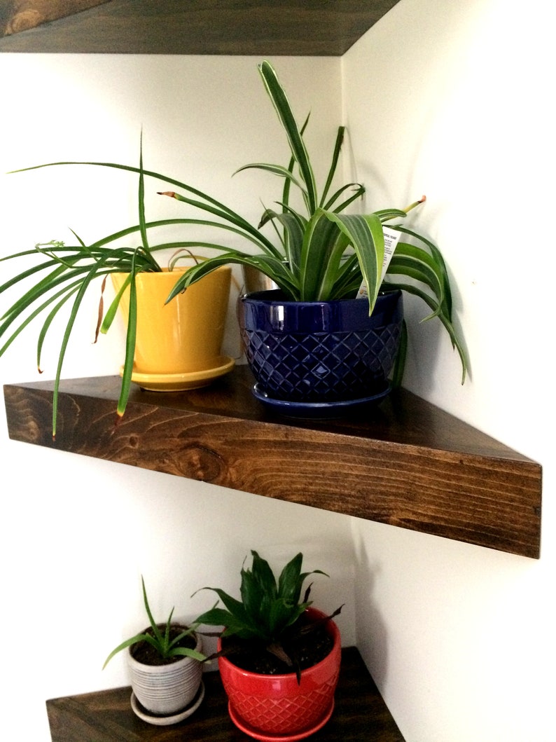 Corner Shelves Floating Corner Shelves Custom Floating Etsy