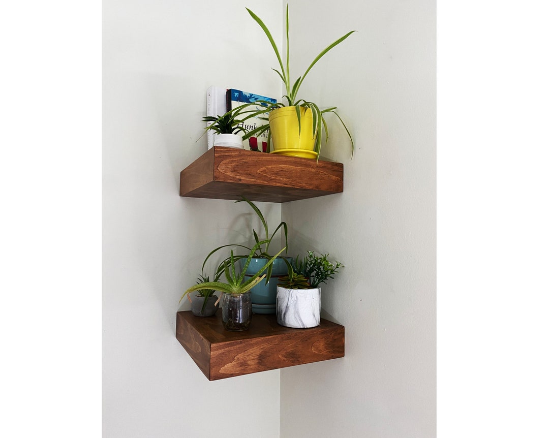 Corner Shelves Square Corner Shelf Custom Sizes Floating Corner Shelf