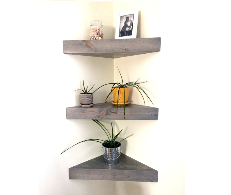 Corner Shelves Floating Corner Shelves Custom Floating Etsy