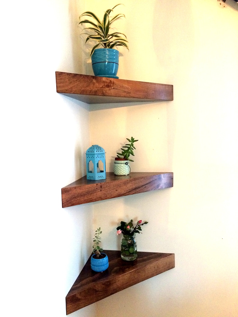 Floating Shelves Floating Corner Shelves Large 24 Etsy Canada