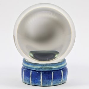 Hand Made Blue Gradient Crystal Ball Stand : Crystal Display
