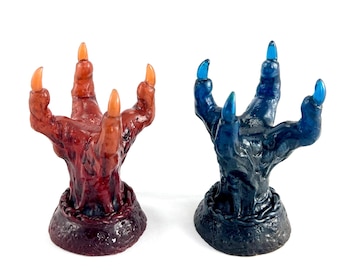 Resin Dragon Claw Crystal Ball Stand : Hand Made Fantasy Dragon Decor - Valentines Day Gift