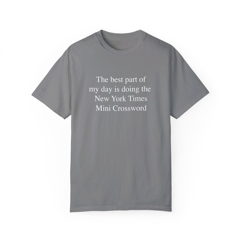 NYT Crossword Tshirt, New York Times Games, Funny Crosswords Shirt