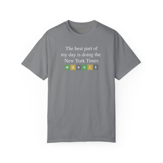 Wordle Tee, New York Times Games, Funny Crosswords Shirt, NYT Games,  Connections Gift Shirt, Mini Crossword Puzzle, NYT Crossword Tshirt