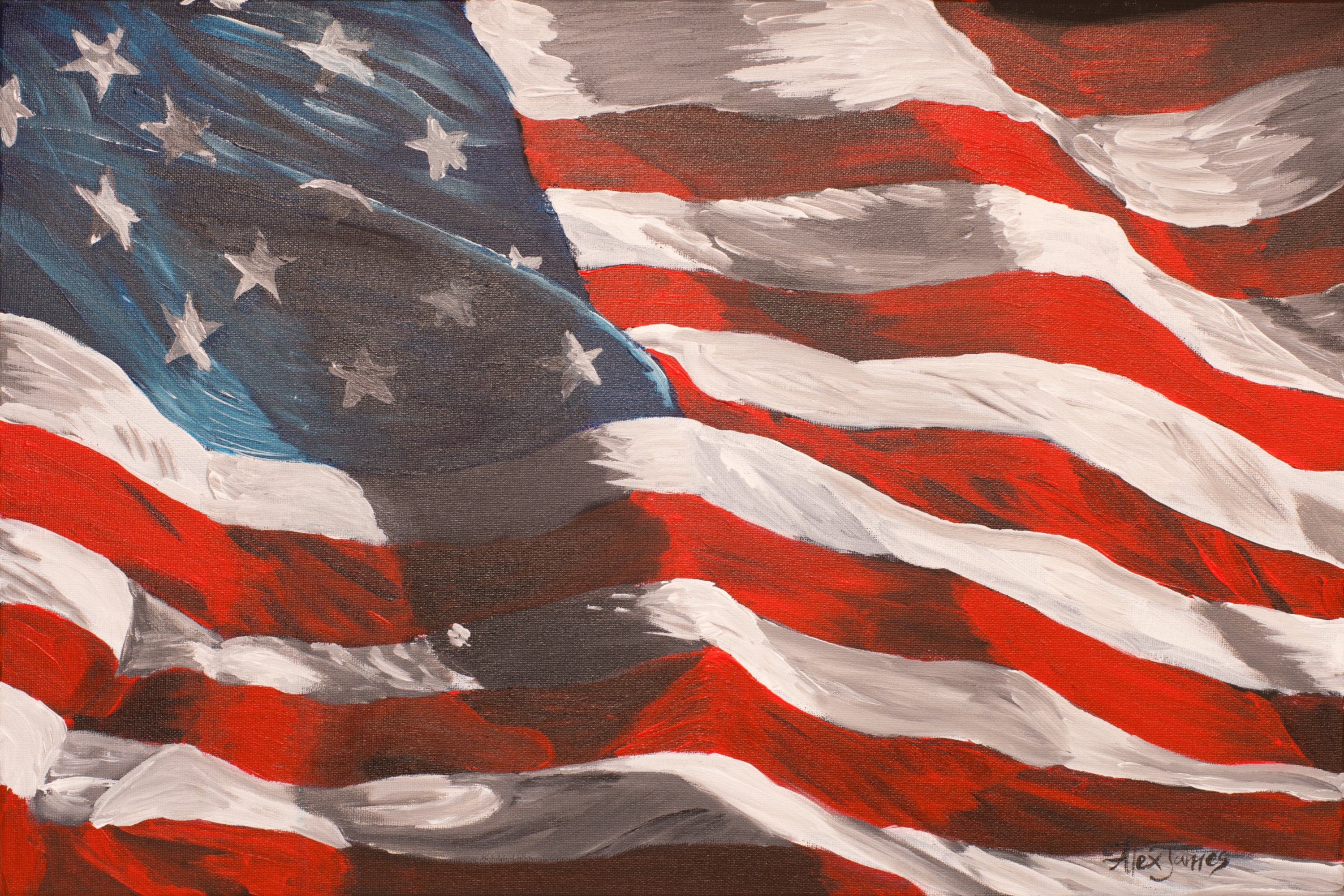 American Flag print wall art 8x10 for your home beautiful usa | Etsy