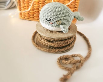 amigurumi doudou peluche baleine au crochet pour bébé et enfant kawaii