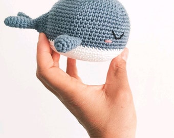 French tutorial pattern amigurumi Whale crochet in PDF format