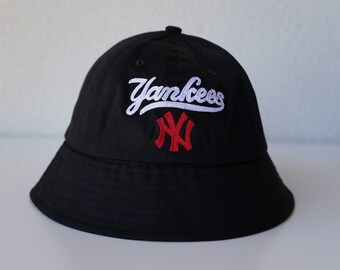 Black Bucket Hats, Bucket Hat For Women, New York Yankees Hats, Baseball Hats, Black Cotton Bucket Hats, Bucket Hat, Summer Bucket Hats.