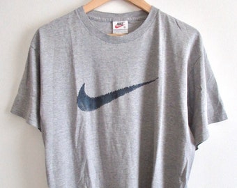 90er Jahre Vintage Nike Herren Swoosh Logo Grafik T-Shirt Made in U.S.A. Größe M