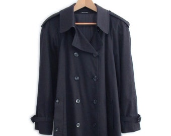 80s Vintage Aquascutum Womens Aqua 5 Belted & Check Lined 