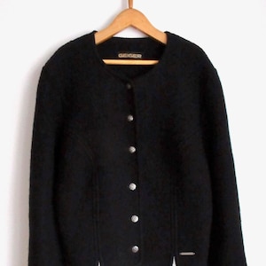 90s Vintage Geiger Womens Tyrolean Boiled Wool Jacket Made 90s Vintage Geiger Womens Tyrolean Boiled Wool Jacket Made