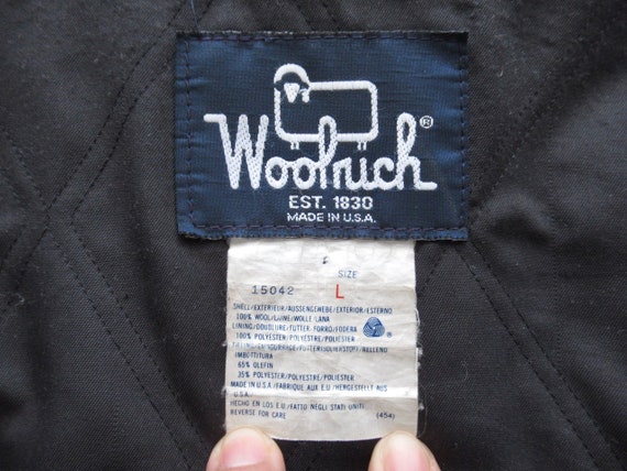 80s Vintage Woolrich Mens Herringbone Twill All W… - image 4