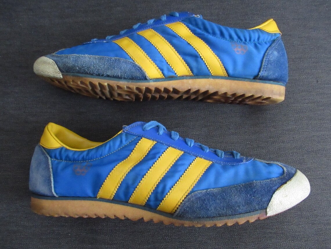 70s Rare Vintage Adidas Mens Montreal 1976 Olympic Model Trainer Shoes ...